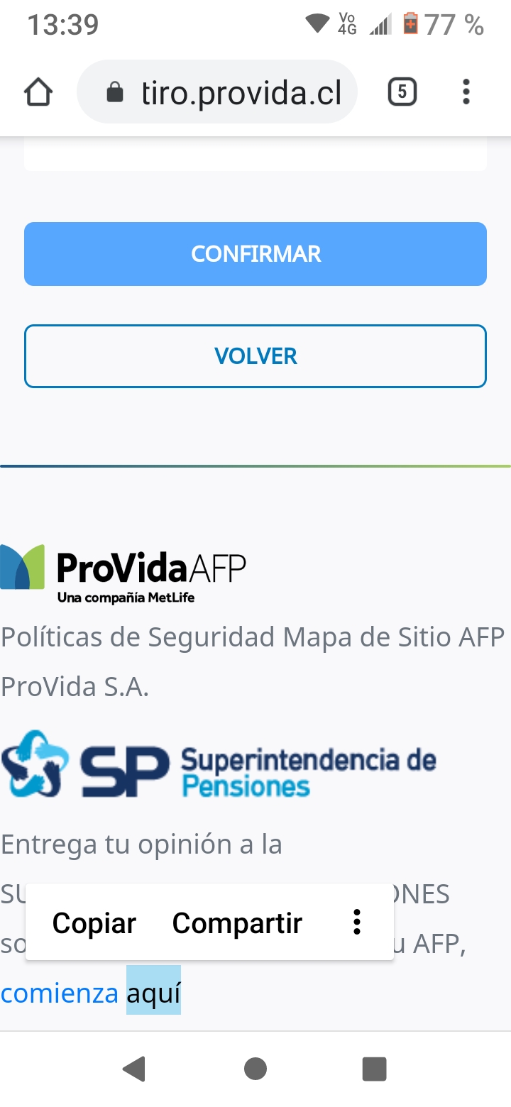 Afp Provida No Me Confirma Si La Solicitud Del Retiro Del 10 Esta Realizado Reclamos Cl