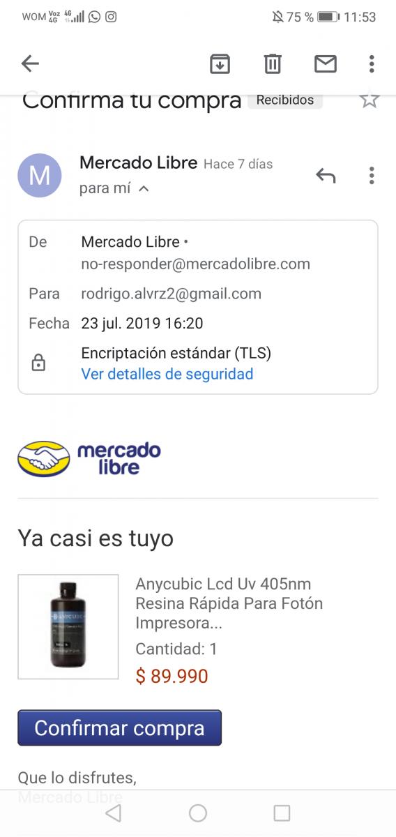 mercado libre - pago realizado y no se vio reflejado en mi cuenta - La