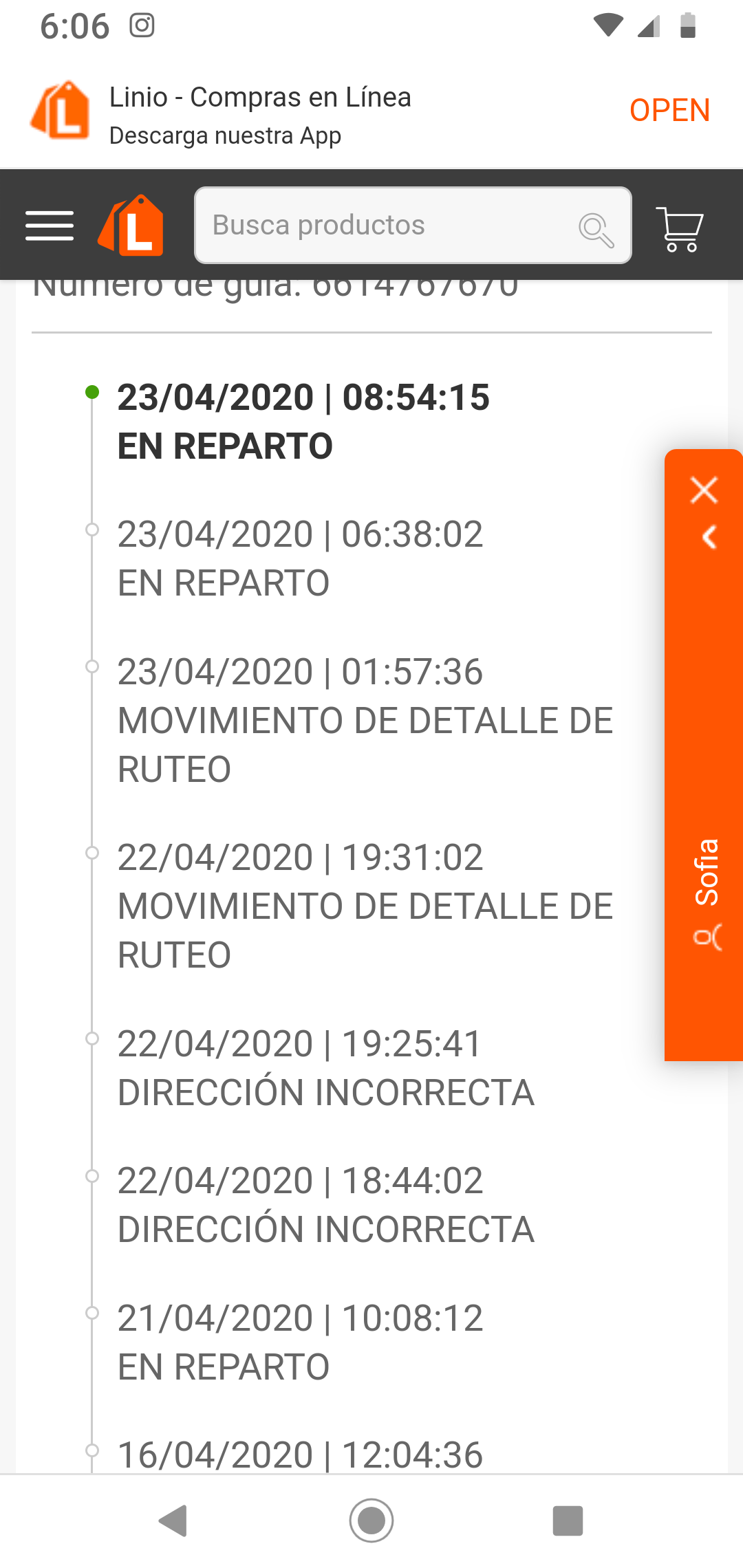 Reclamos linio