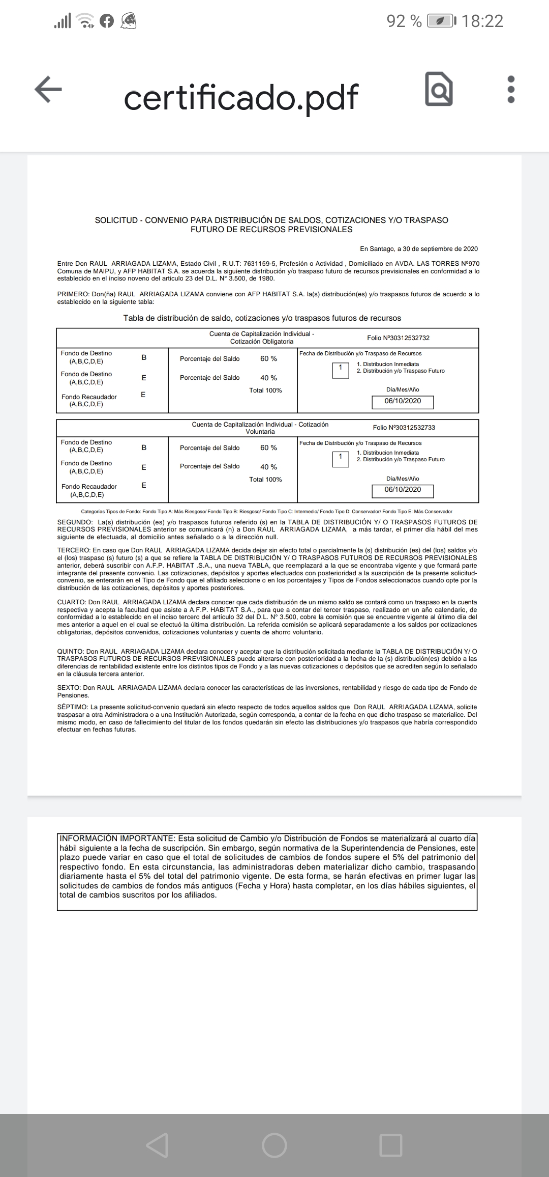 Afp Habitat Distribucion Fondos Reclamos Cl