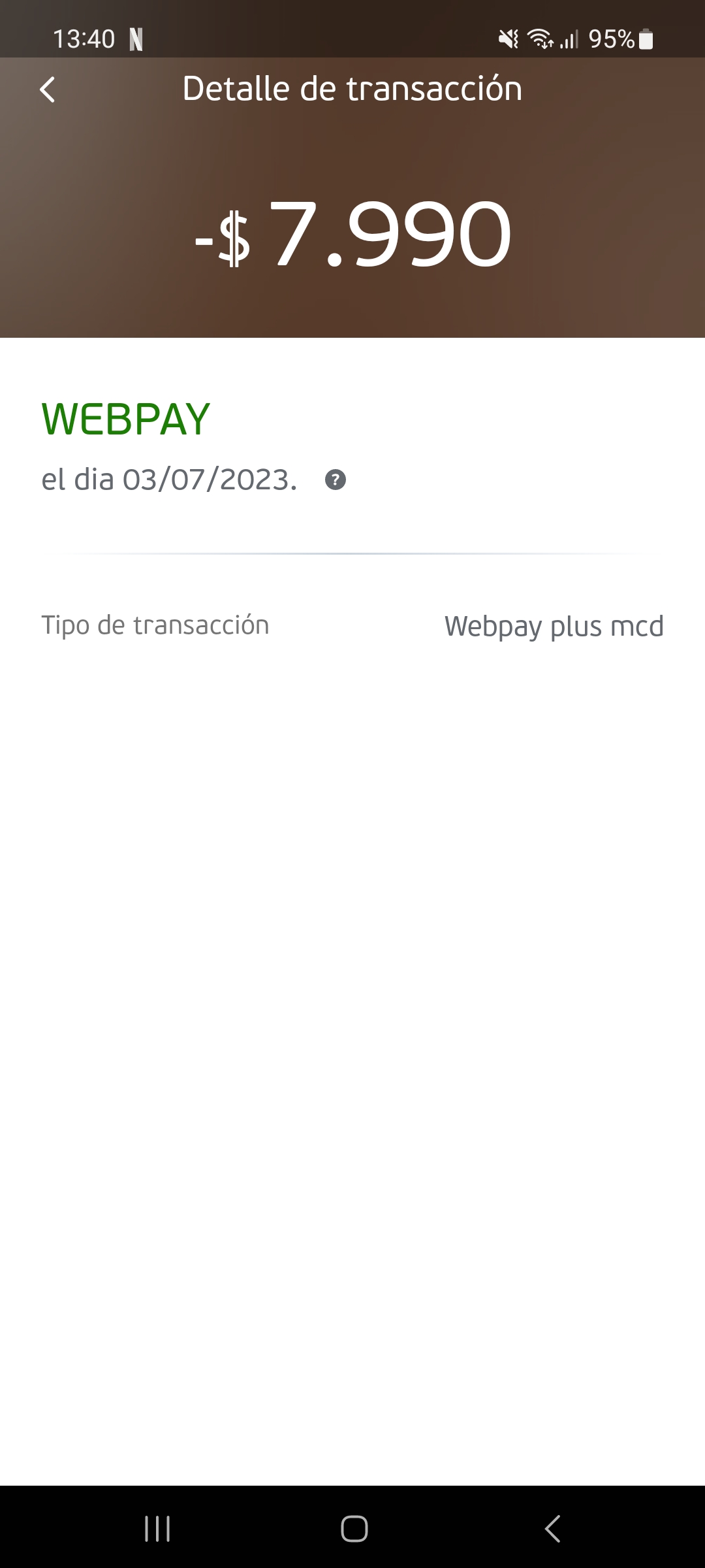 Webpay - Me Hizo El Descuento De Una Compra $7990 En Paris Y La Compra ...