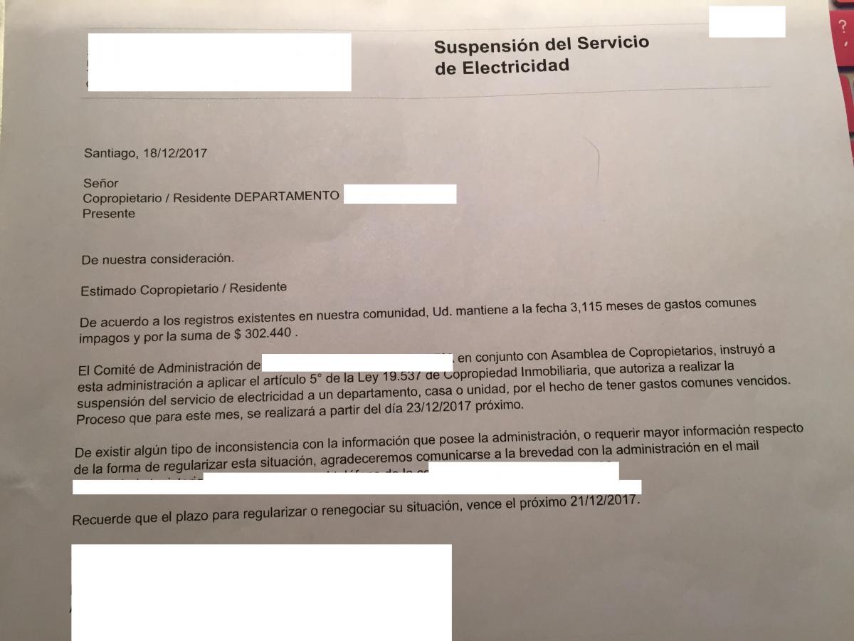 Administracion De Condominio - Deuda Por Gastos Comunes 